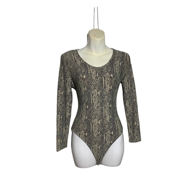 Arnaud de Paris padded shoulders animal prints bodysuits size 43 s/m - Picture 4 of 4